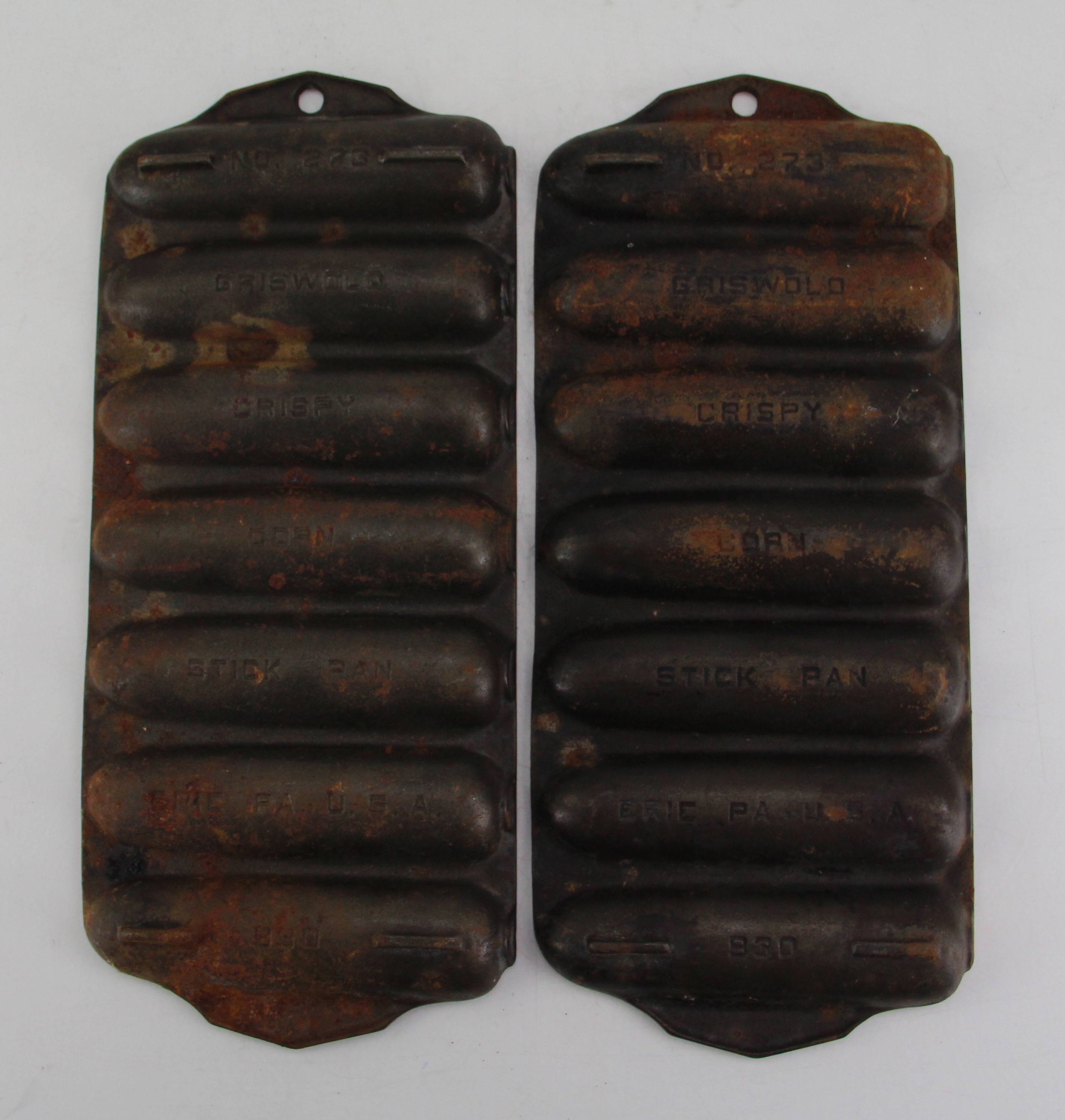 Enamel Pan with Cast Iron Cornbread Pans