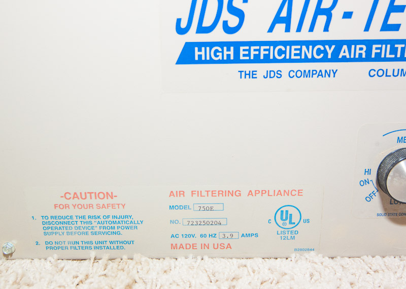JDS Air-Tech 2000 Air Purifier