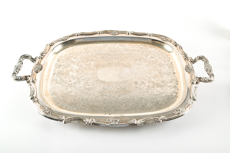 Five-Piece Hanson Silver Plate Tea Service