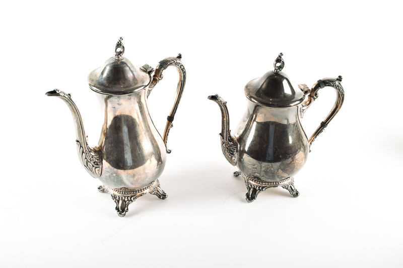 Five-Piece Hanson Silver Plate Tea Service