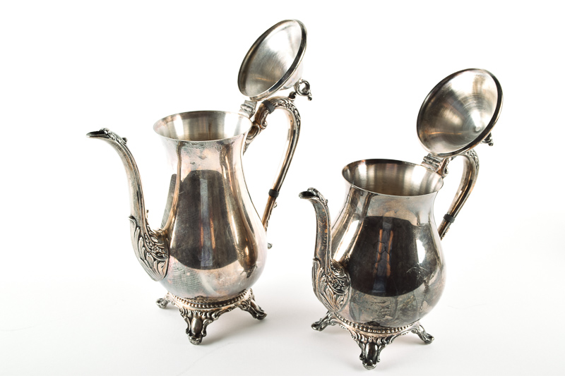Five-Piece Hanson Silver Plate Tea Service