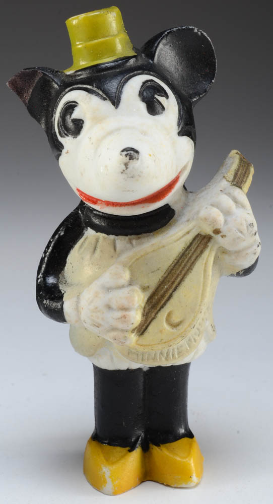 1930s Walt Disney Mickey and Minnie Mouse Sand Toy And Figurine