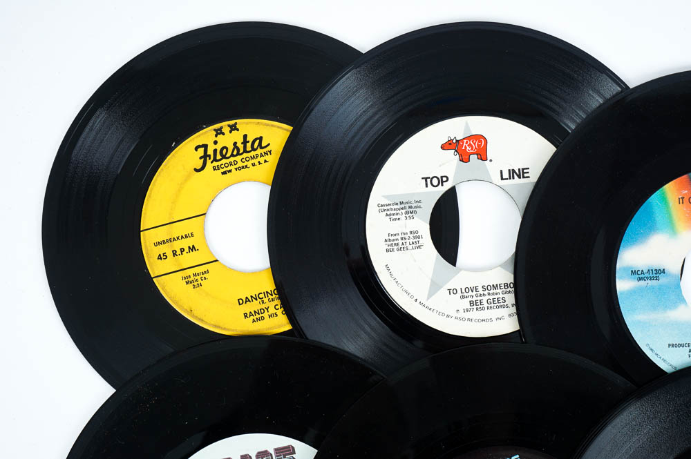 Sony PS-333 Stereo Turntable System and Records