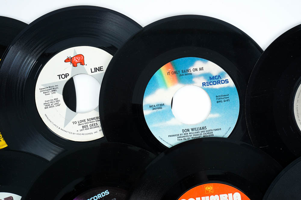 Sony PS-333 Stereo Turntable System and Records