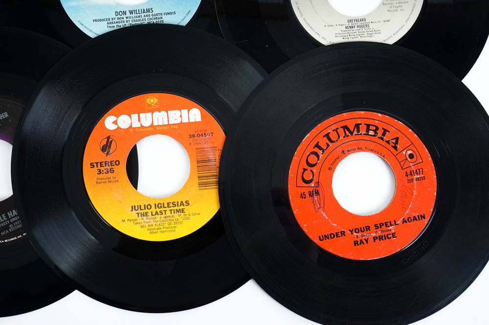 Sony PS-333 Stereo Turntable System and Records