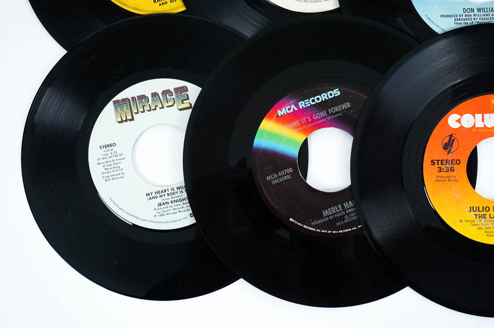 Sony PS-333 Stereo Turntable System and Records