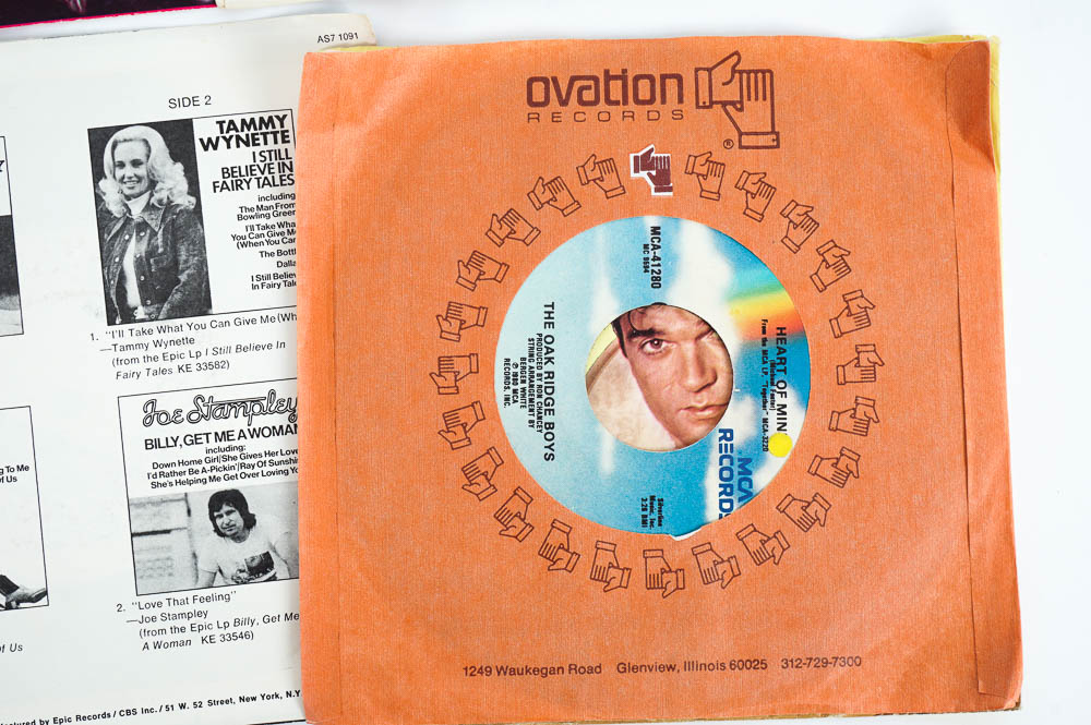 Sony PS-333 Stereo Turntable System and Records