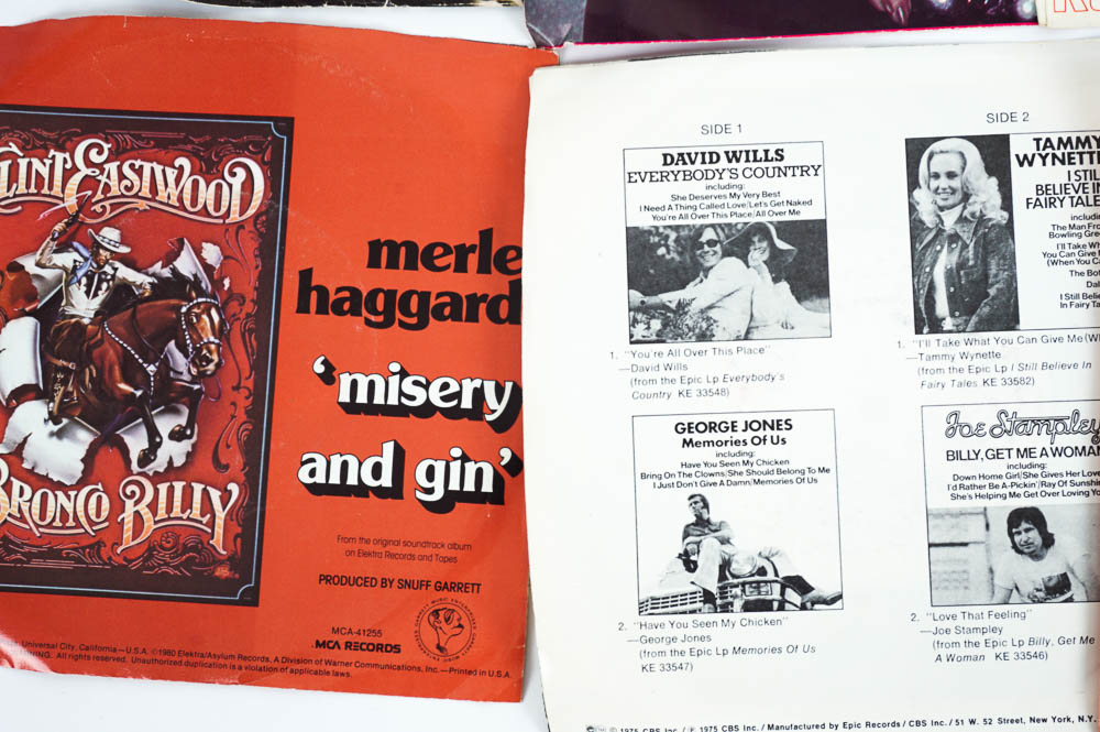 Sony PS-333 Stereo Turntable System and Records