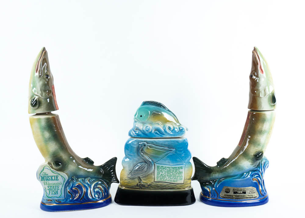 Jim Beam Fish Decanters