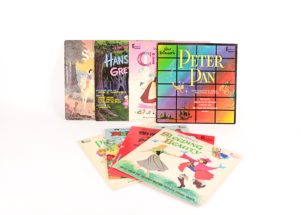 1950s and '60s Walt Disney Vinyl Records