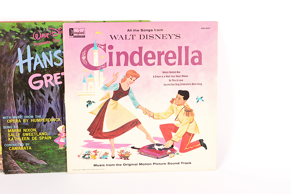 1950s and '60s Walt Disney Vinyl Records