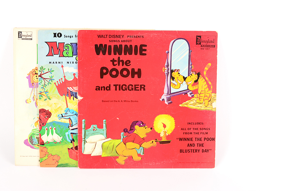 1950s and '60s Walt Disney Vinyl Records