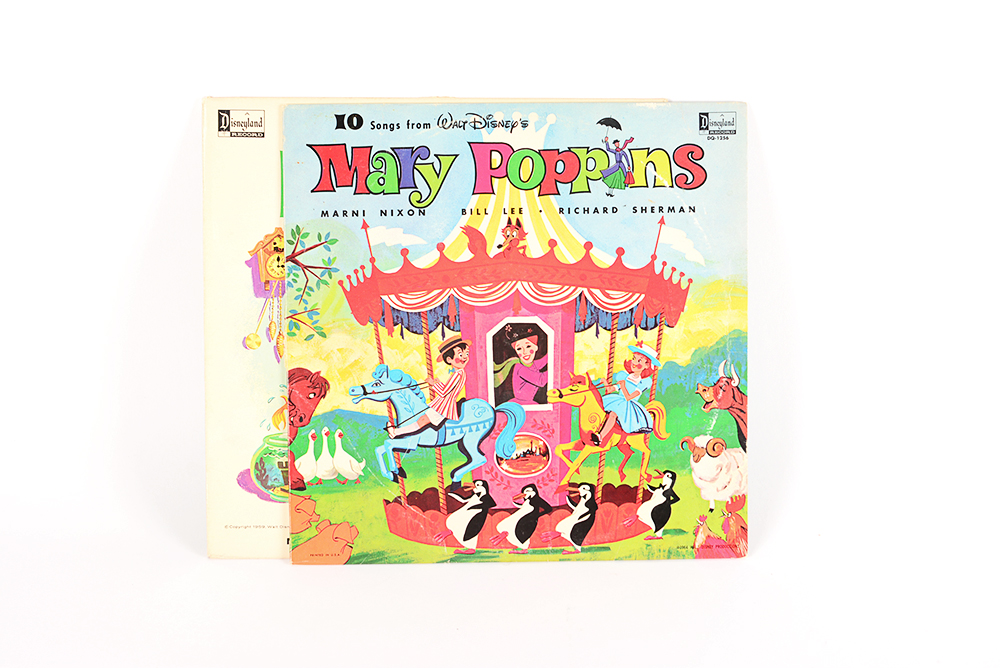 1950s and '60s Walt Disney Vinyl Records