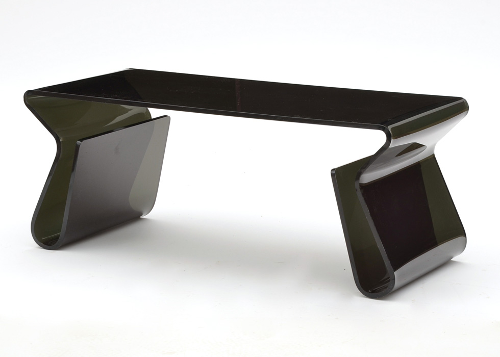 Contemporary Black Acrylic Coffee Table