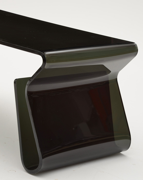 Contemporary Black Acrylic Coffee Table