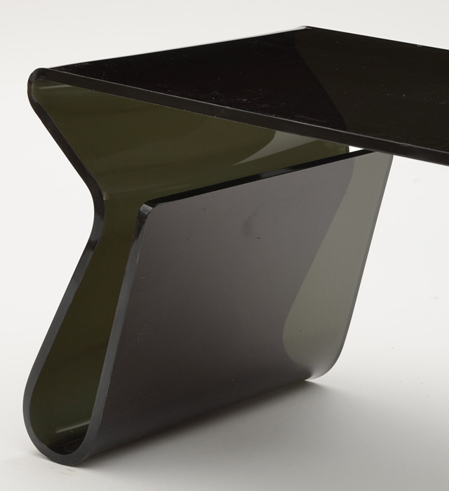 Contemporary Black Acrylic Coffee Table