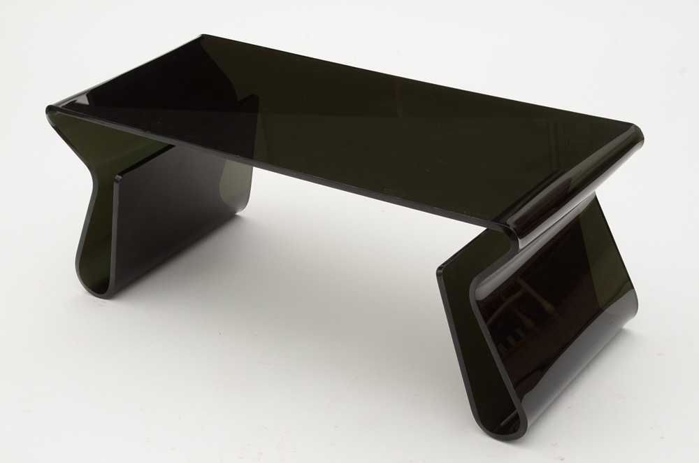 Contemporary Black Acrylic Coffee Table