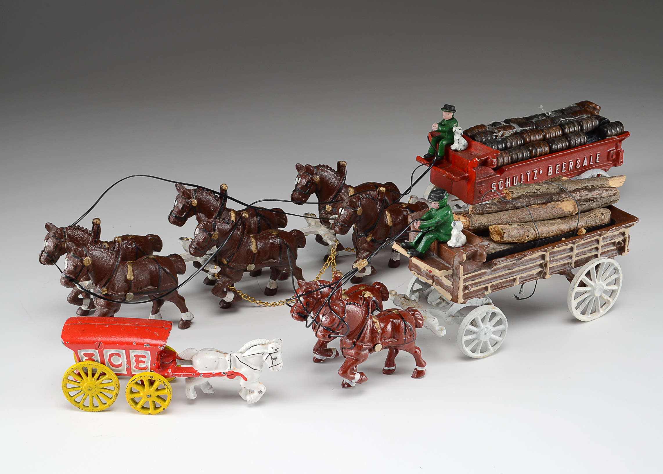 Cast Iron Reproduction Horse Drawn Carriages
