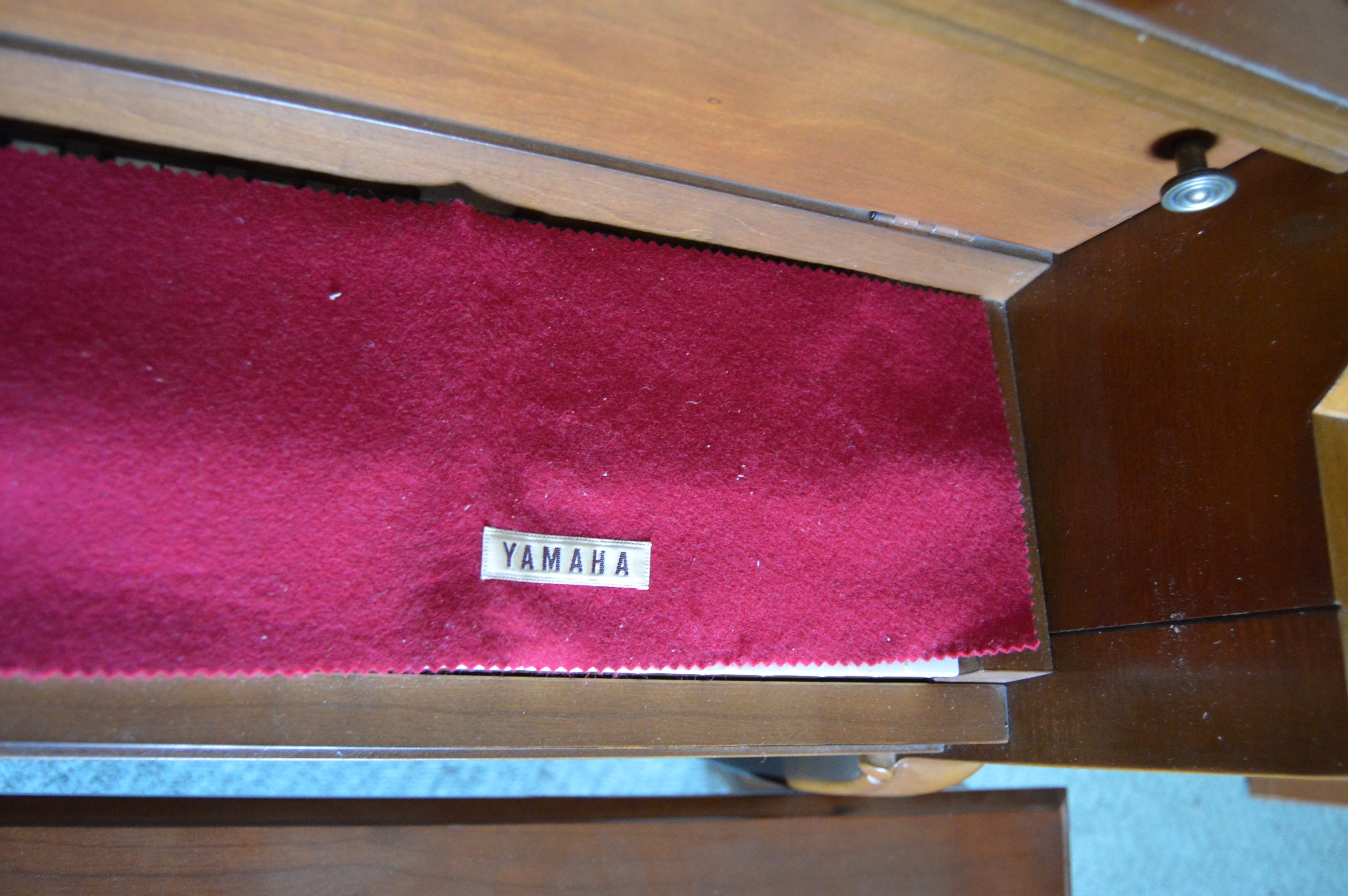 Vintage Upright Yamaha Console Piano with Bench