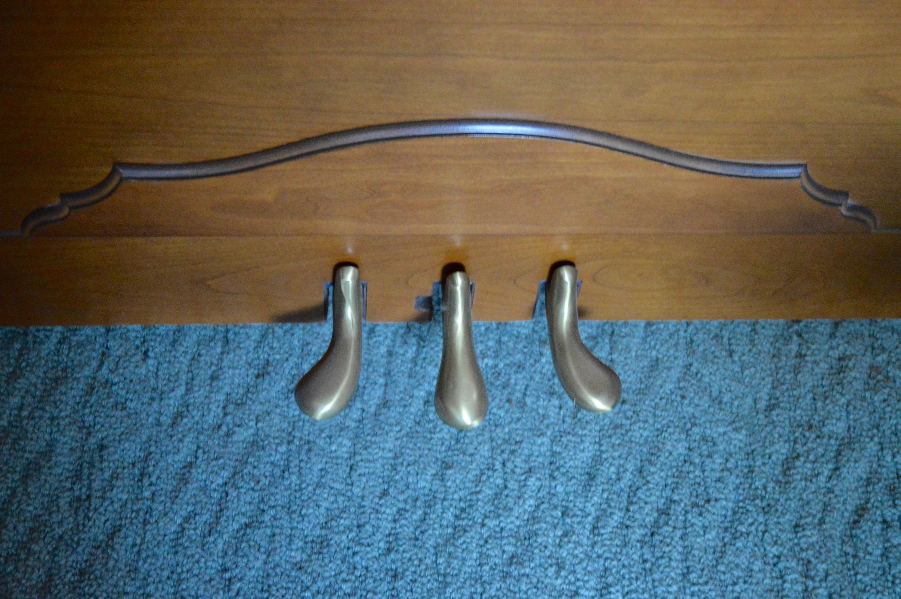 Vintage Upright Yamaha Console Piano with Bench