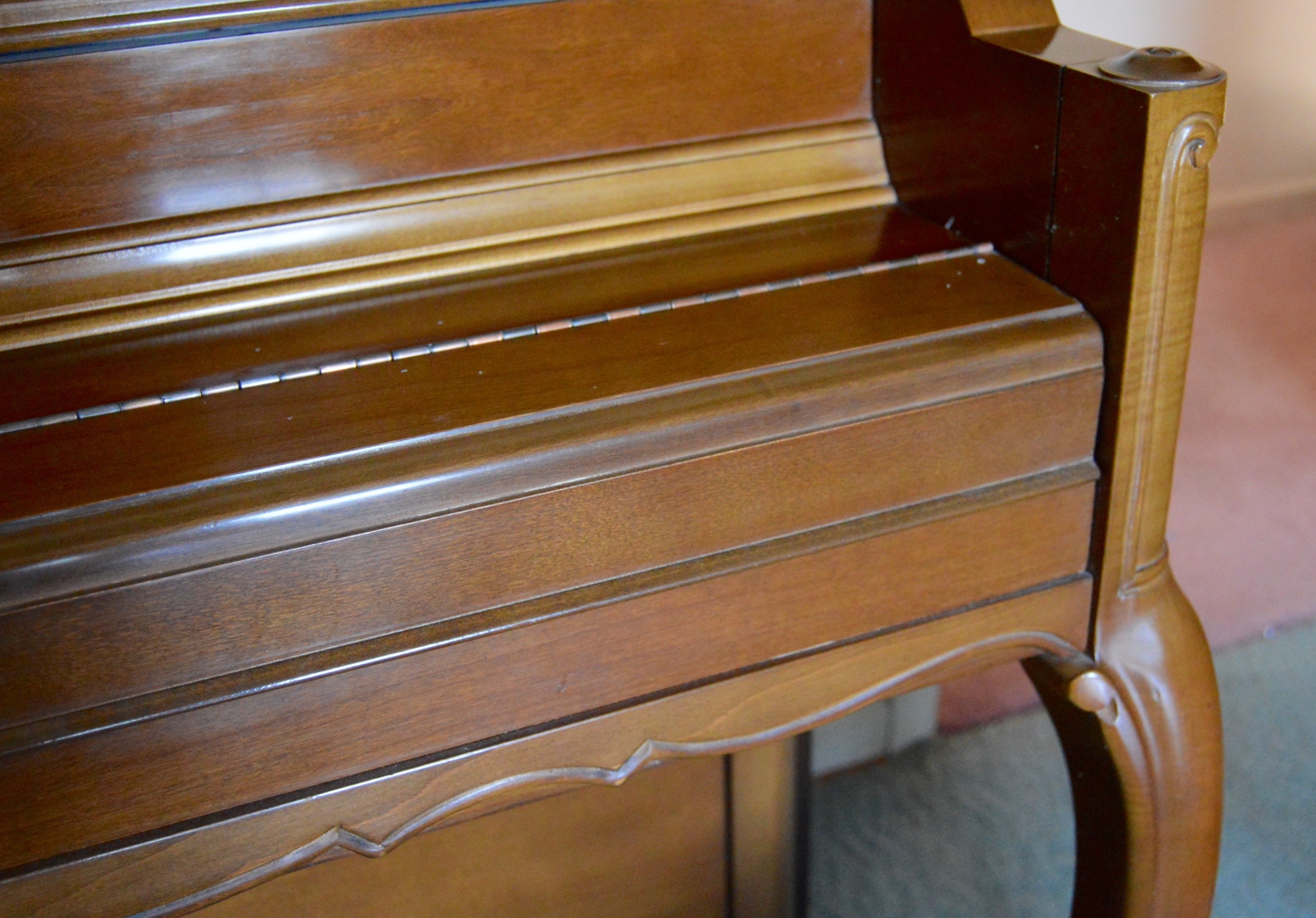 Vintage Upright Yamaha Console Piano with Bench