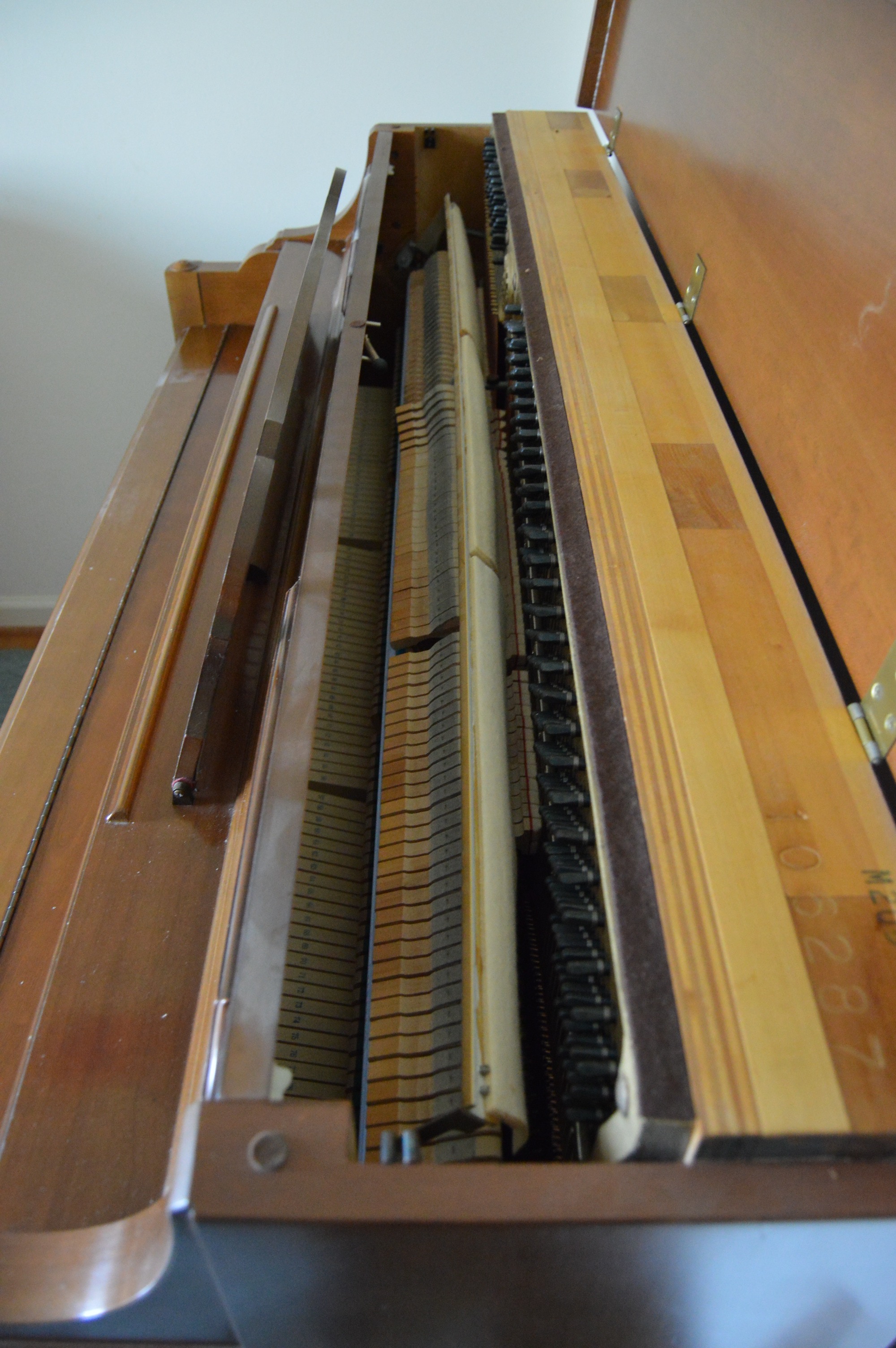 Vintage Upright Yamaha Console Piano with Bench