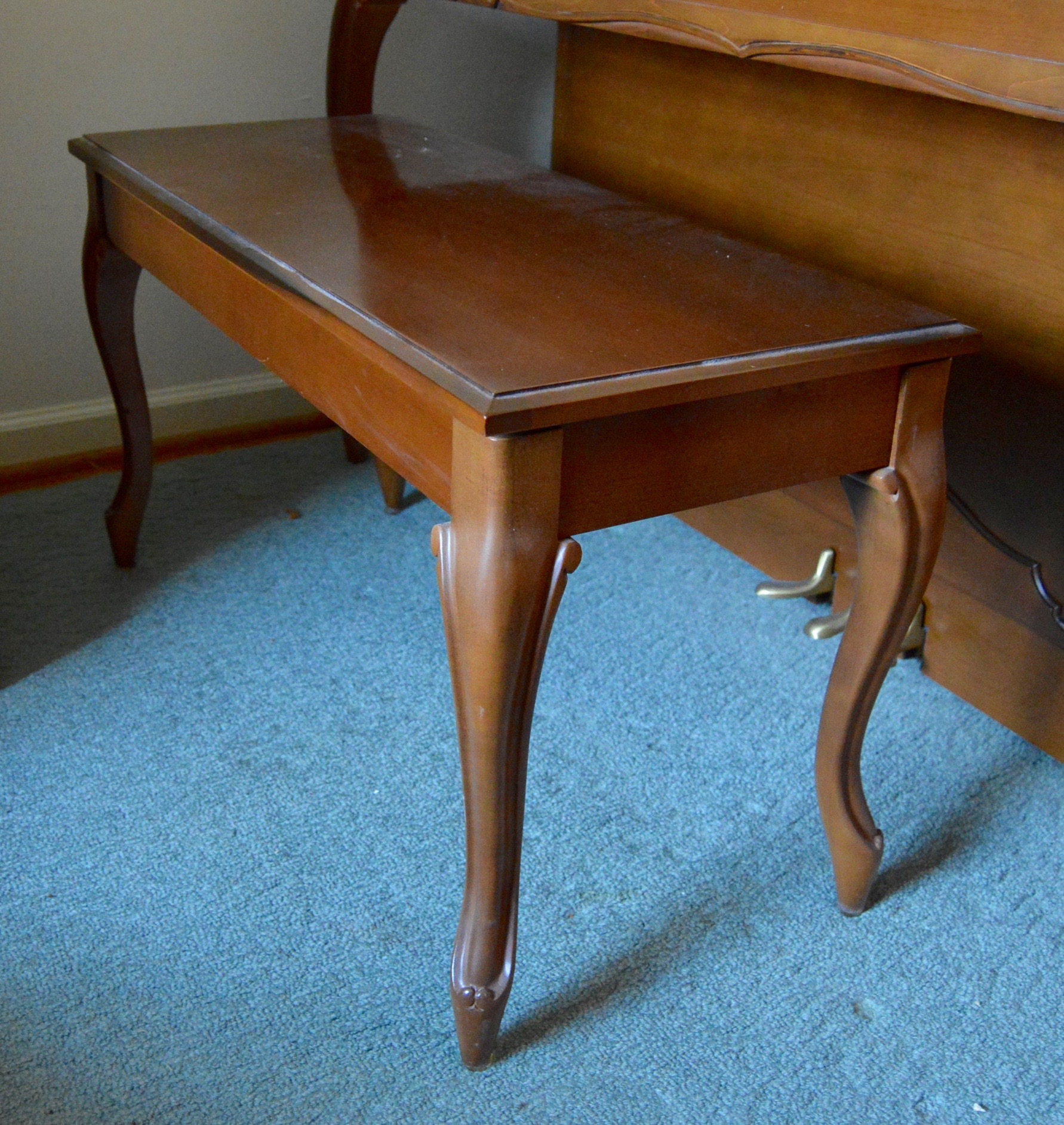 Vintage Upright Yamaha Console Piano with Bench