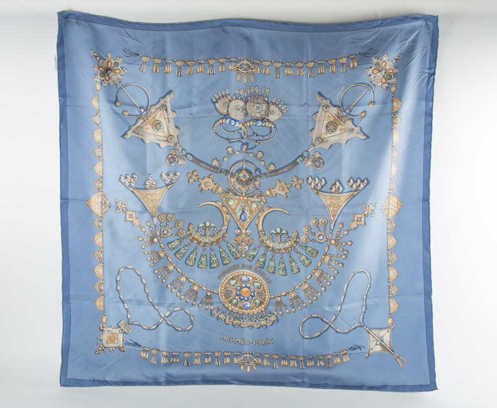 Hermès "Parures Des Sables" Silk Scarf