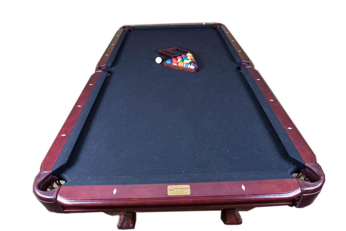 Steepleton Mahogany Ball and Claw Foot Pool Table