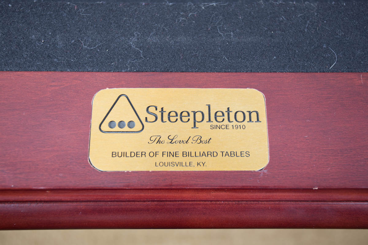 Steepleton Mahogany Ball and Claw Foot Pool Table
