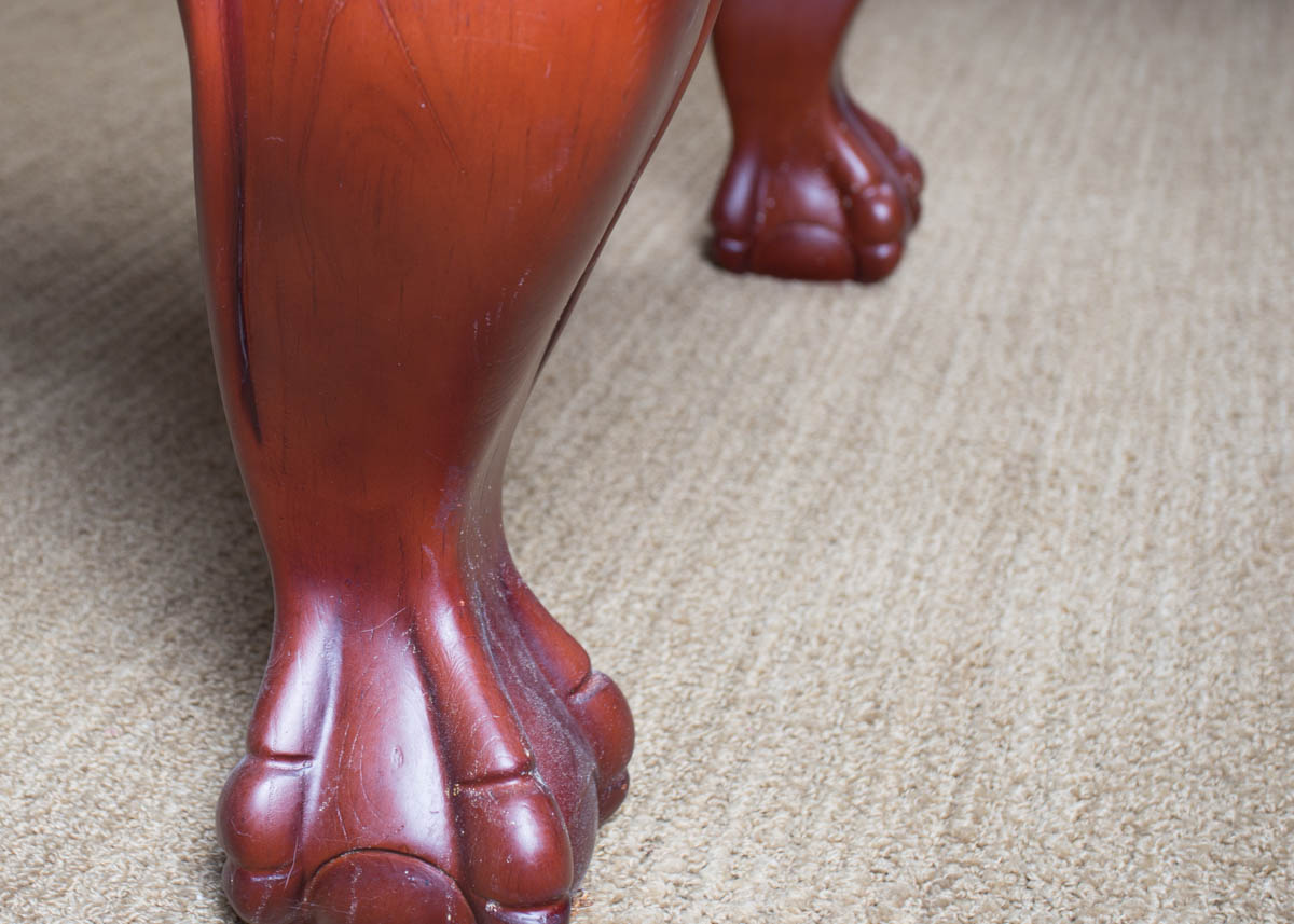 Steepleton Mahogany Ball and Claw Foot Pool Table