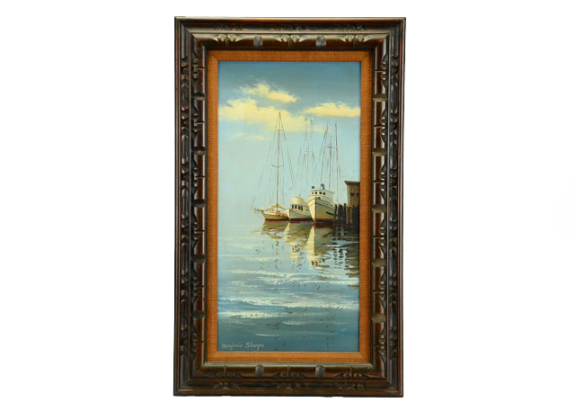 Marjorie Sharpe Oil Painting of Marine Scene