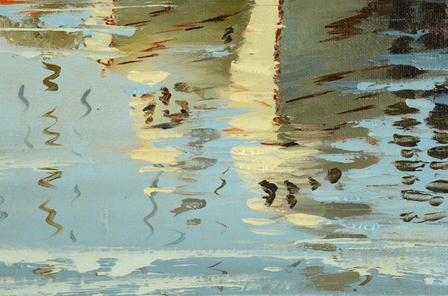 Marjorie Sharpe Oil Painting of Marine Scene