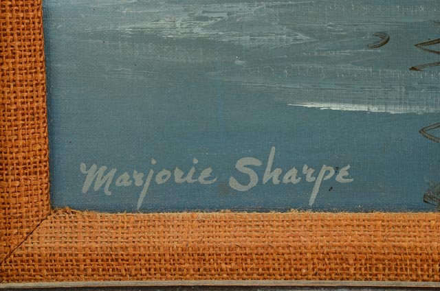 Marjorie Sharpe Oil Painting of Marine Scene