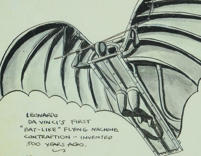 Robert Kane 1939 Batman Sketch Reproduction Print