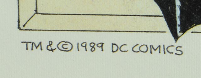 Robert Kane 1939 Batman Sketch Reproduction Print