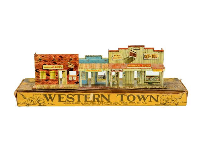 Louis Marx and Company Metal Western Town Facade