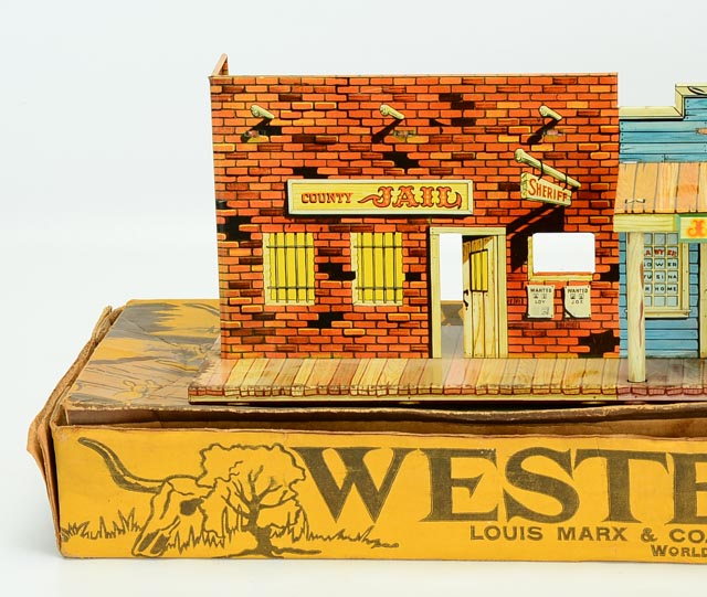 Louis Marx and Company Metal Western Town Facade