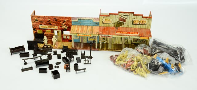 Louis Marx and Company Metal Western Town Facade