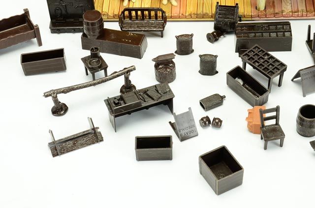 Louis Marx and Company Metal Western Town Facade