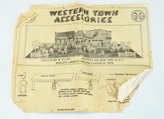 Louis Marx and Company Metal Western Town Facade