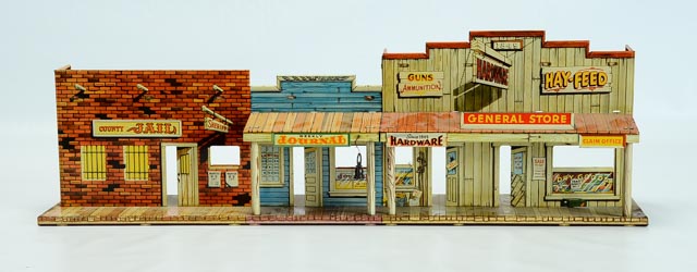 Louis Marx and Company Metal Western Town Facade