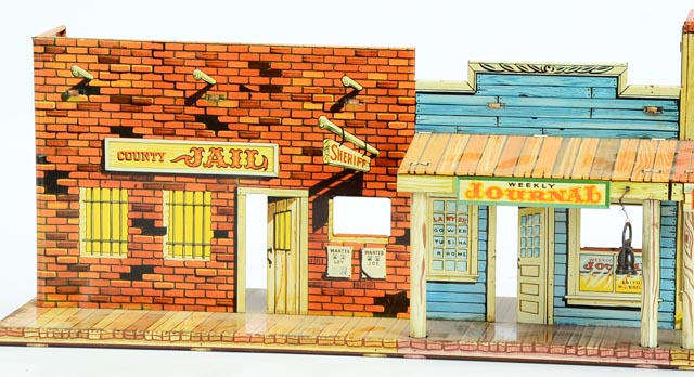 Louis Marx and Company Metal Western Town Facade