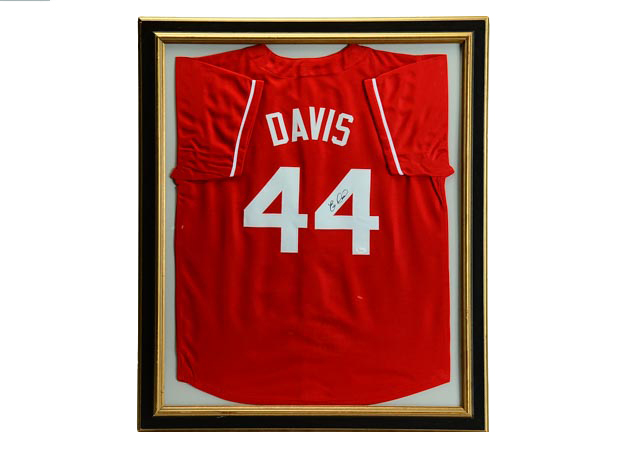 Eric Davis Signed Jersey  COA