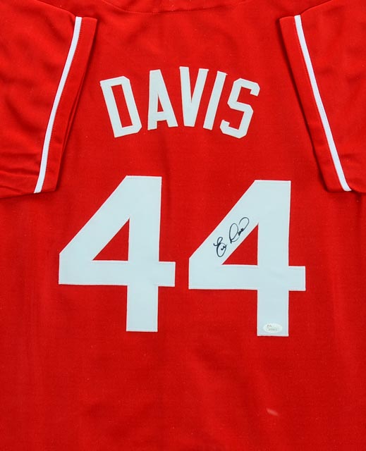 Eric Davis Signed Jersey  COA