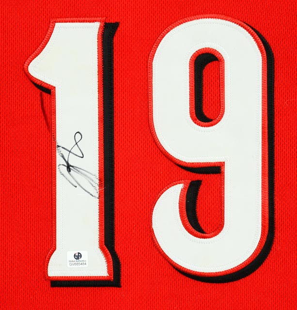 Joey Votto Framed Signed Jersey  COA