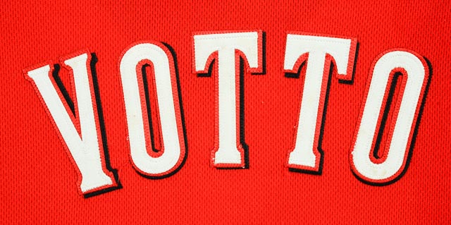 Joey Votto Framed Signed Jersey  COA