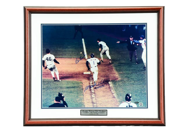 Wison and Buckner Signed Steiner World Series Item