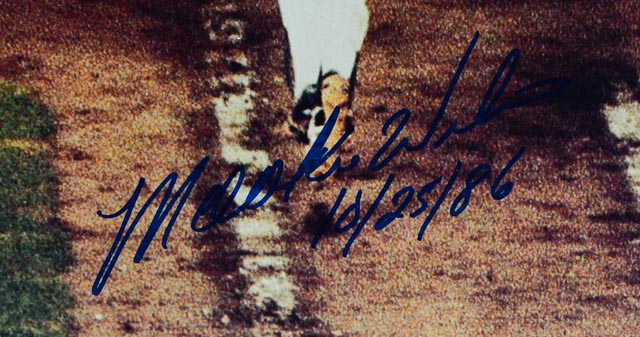 Wison and Buckner Signed Steiner World Series Item