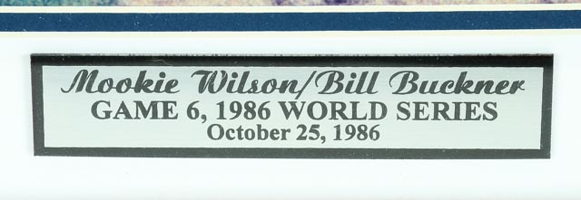 Wison and Buckner Signed Steiner World Series Item